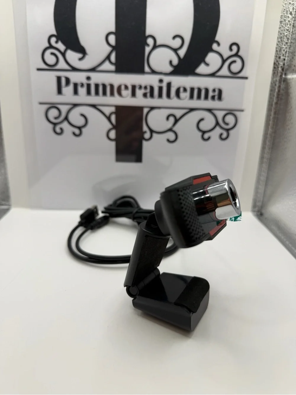 Black and Red USB Webcam